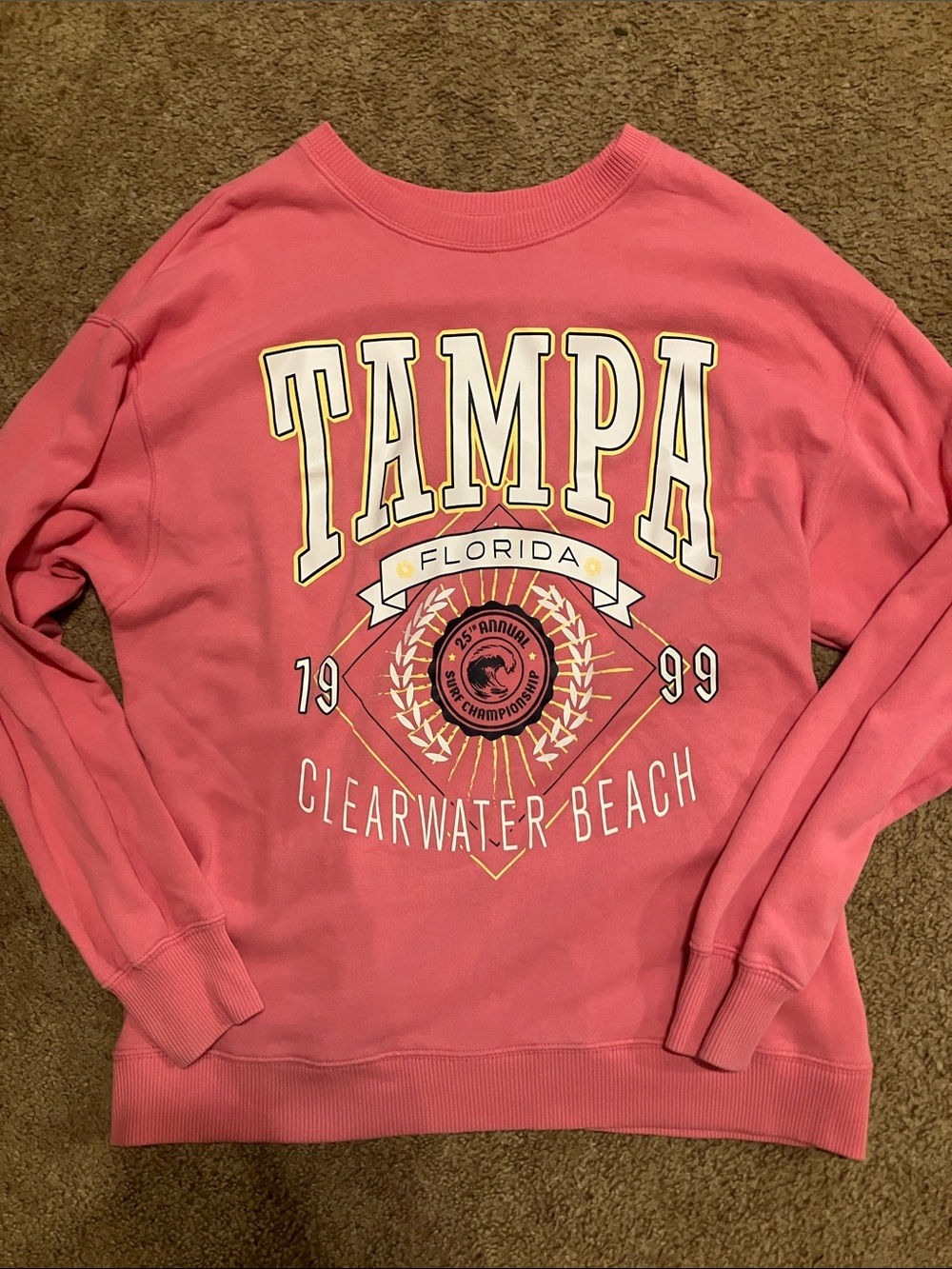 Oversized Tampa Clearwater Beach Hollister sweatshirt